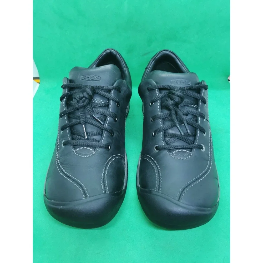 KEEN Women's Presidio II Hiking Shoe 1018314 Black Leather Grey US 9.5 EU 40